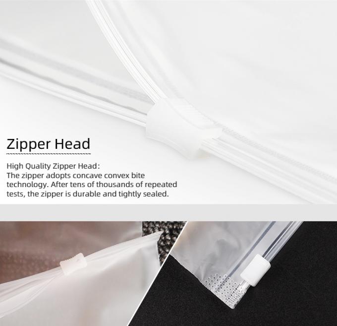 Custom Printing Eco-Friendly Resealable Plastic Ziplock Bags With Handle For Clothes Packaging Bags Με χερούλι για ρούχα 5