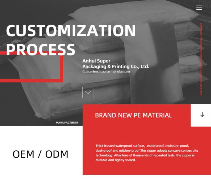 Custom Printing Eco-Friendly Resealable Plastic Ziplock Bags With Handle For Clothes Packaging Bags Με χερούλι για ρούχα 8