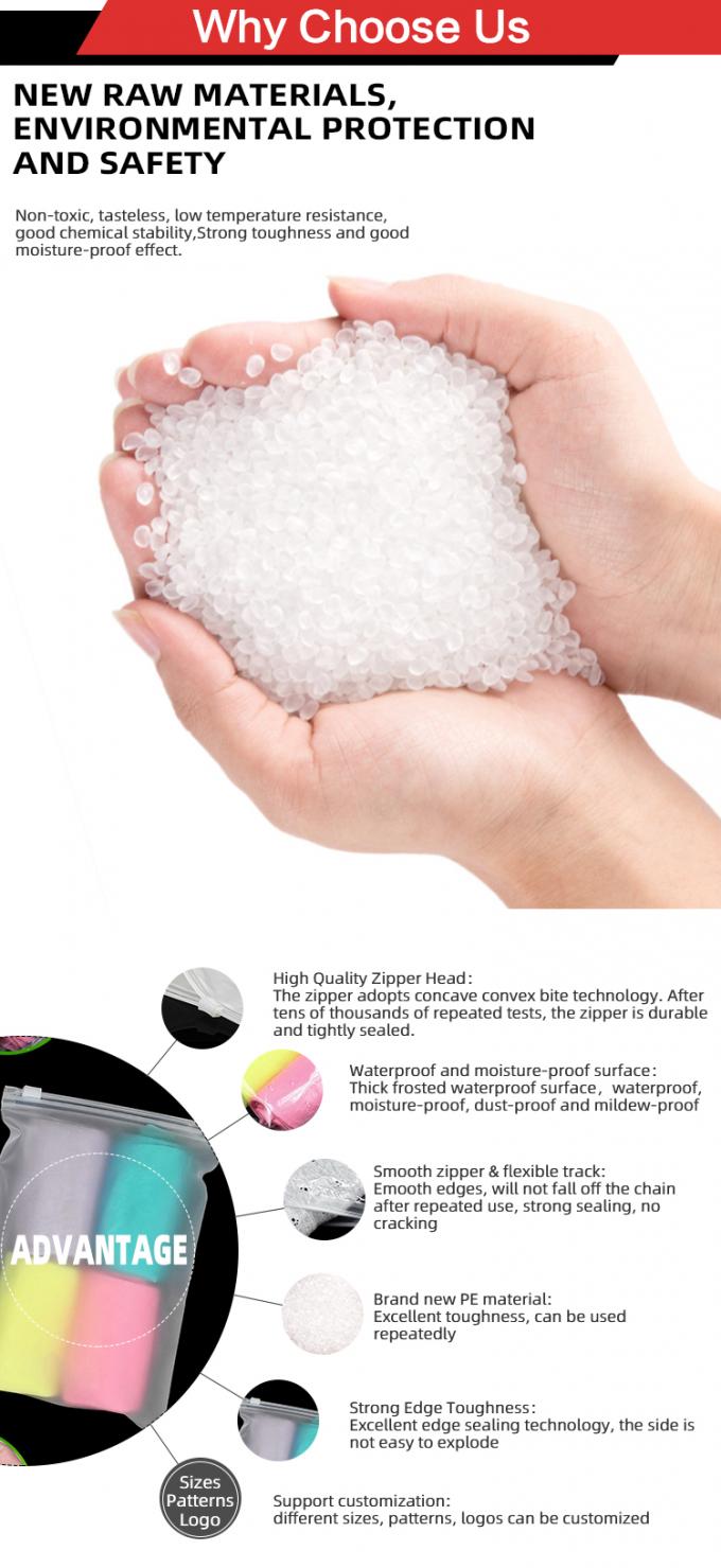 Custom Printing Eco-Friendly Resealable Plastic Ziplock Bags With Handle For Clothes Packaging Bags Με χερούλι για ρούχα 10