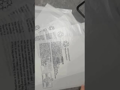 Τριμερή σφραγίδα προσαρμοσμένη γυάλινη χαρτοσακούλα για συσκευασία