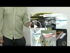 Τυπωμένη η συνήθεια Doypack τσαντών στάση φύλλων αλουμινίου αργιλίου ακροφυσίων ποτών διαμορφωμένη μπουκάλι ρίχνει επάνω τη σακούλα