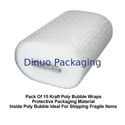 Πακέτο 15 Kraft Poly Bubble Wrap Προστατευτικό υλικό συσκευασίας μέσα σε Poly Bubble Ιδανικό για την αποστολή εύθραυστων αντικειμένων