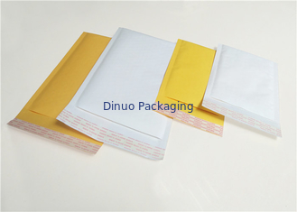 Το μέγεθος 4 φυσαλίδα Mailers ναυτιλίας της Kraft, άσπρη/κίτρινη αποστολή τυλίγει 9,5 " X14»