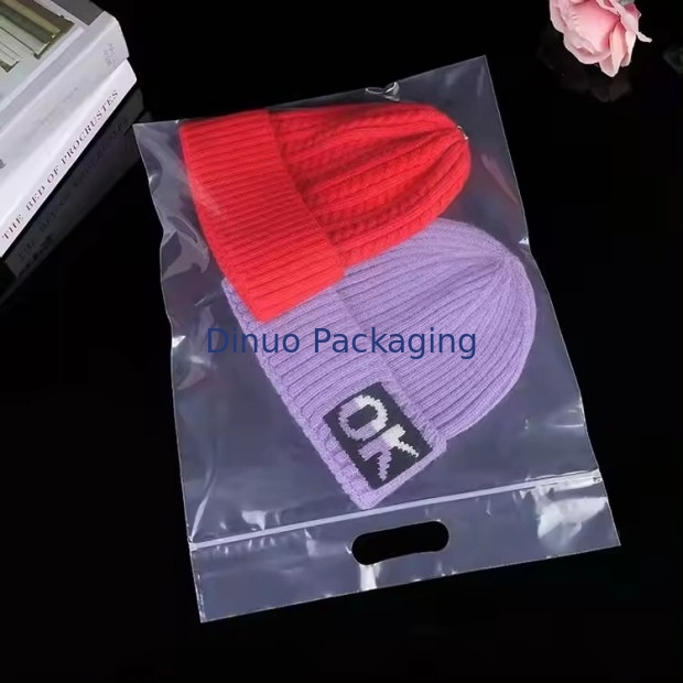 Custom Printing Eco-Friendly Resealable Plastic Ziplock Bags With Handle For Clothes Packaging Bags Με χερούλι για ρούχα