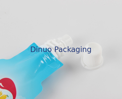 Τυπωμένη η συνήθεια Doypack τσαντών στάση φύλλων αλουμινίου αργιλίου ακροφυσίων ποτών διαμορφωμένη μπουκάλι ρίχνει επάνω τη σακούλα