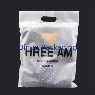 Custom Printing Eco-Friendly Resealable Plastic Ziplock Bags With Handle For Clothes Packaging Bags Με χερούλι για ρούχα