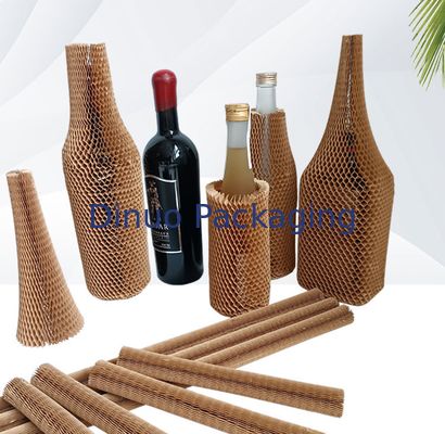 Διασπάσιμο μανίκι κυψελωτού εγγράφου για την καλλυντική συσκευασία μπουκαλιών γυαλιού