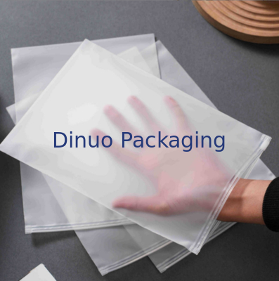 CPE PE διαφανής παγωμένη πλαστική τσάντα κλειδώματος Zip με ανακυκλώσιμη και ανθεκτική στην σκόνη απόδοση