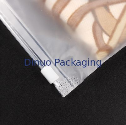 Προσαρμοσμένο μέγεθος CPE σφραγισμένες σακούλες Ματ παγωμένες σακούλες συσκευασίας με κλείδωμα σφραγισμένο για αποστολή