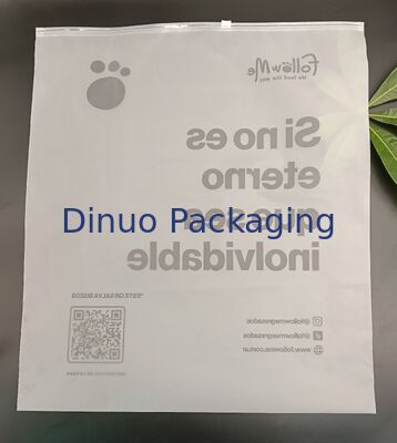 Αδιάβροχο, ανθεκτικό στη σκόνη, ασφαλές σφράγισμα, διπλής όψης παγωμένο σακουλάκι CPE με φερμουάρ και προσαρμοσμένο λογότυπο, επαναχρησιμοποιήσιμο, ανθεκτικό
