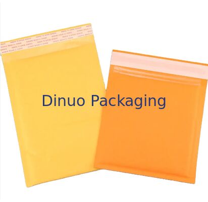 Self-sealing Kraft Bubble Mailers Made with Low Density Polyethylene Inner Materials Customized Logo Offering Mailing Solutions