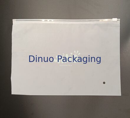 Φιλικό προς το περιβάλλον, ασφαλές για τρόφιμα επαναχρησιμοποιήσιμο CPE παγωμένο φερμουάρ Θήκη αποθήκευσης για έγγραφα ρούχων