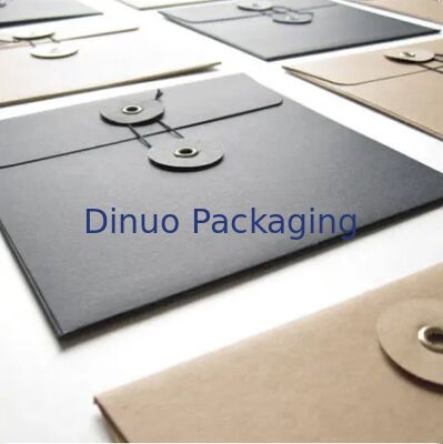 Πολυχρωματικό Twine Tie Kraft Paper Envelope Button Closure Ανθεκτικό Περιβαλλοντικά φιλικό Ανακυκλώσιμο για έγγραφα Γράμματα Εσωτερική Υπηρεσία
