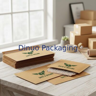 Προσαρμοσμένο λογότυπο Kraft Cushion Bubble Mailers Express Shipping Padded Envelopes για ασφαλείς λύσεις συσκευασίας και ταχυδρομίας