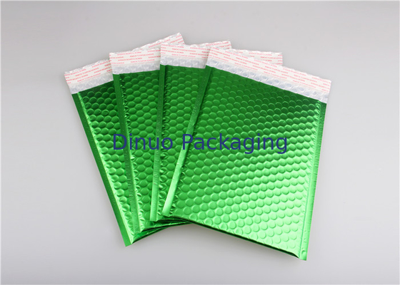 Ανοικτό πράσινο μεταλλική φυσαλίδα Mailers 265x360mm σφραγίδων τετραγώνων πλαστική αντίσταση κλονισμού #I για την προώθηση