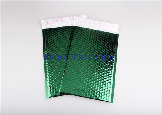 Tearproof μεταλλικοί φυσαλίδων γεμισμένοι τετράγωνο φάκελοι χρώματος Mailers σκούρο πράσινο