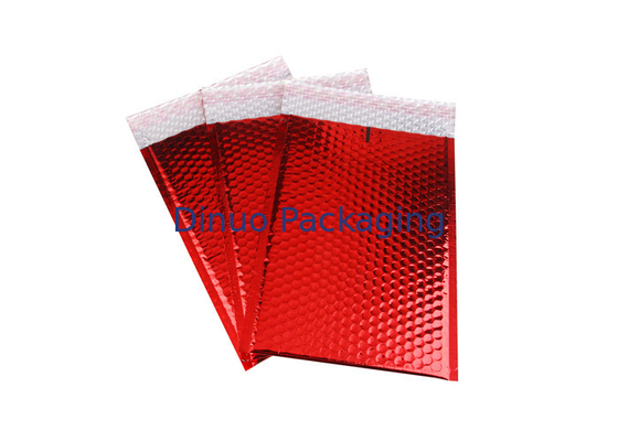 Φωτεινή φυσαλίδα Mailers 245x330 #A4 φακέλων φυσαλίδων κόκκινου χρώματος μεταλλική