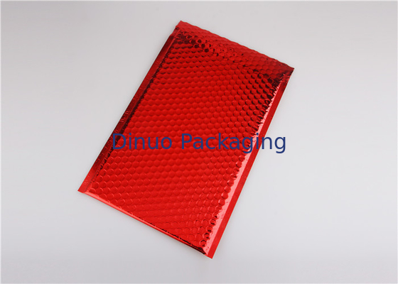 Φωτεινή φυσαλίδα Mailers 245x330 #A4 φακέλων φυσαλίδων κόκκινου χρώματος μεταλλική