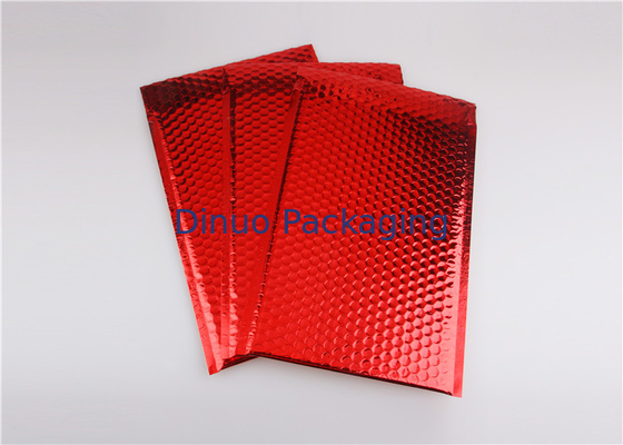 Φωτεινή φυσαλίδα Mailers 245x330 #A4 φακέλων φυσαλίδων κόκκινου χρώματος μεταλλική