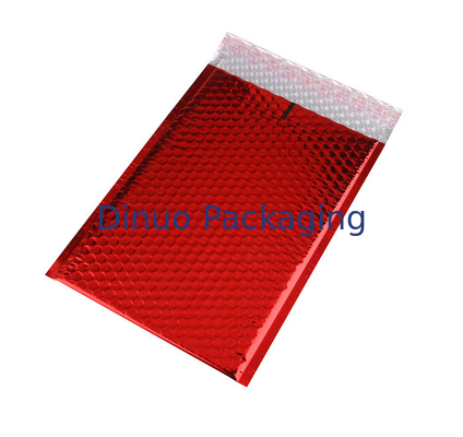 Φωτεινή φυσαλίδα Mailers 245x330 #A4 φακέλων φυσαλίδων κόκκινου χρώματος μεταλλική