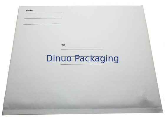 Kraft ευθυγραμμισμένο φυσαλίδα Mailers 165x255 #B6, άσπροι γεμισμένοι φάκελοι αποστολής