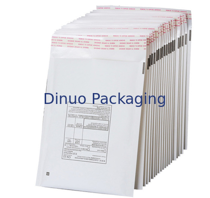 Kraft ευθυγραμμισμένο φυσαλίδα Mailers 165x255 #B6, άσπροι γεμισμένοι φάκελοι αποστολής