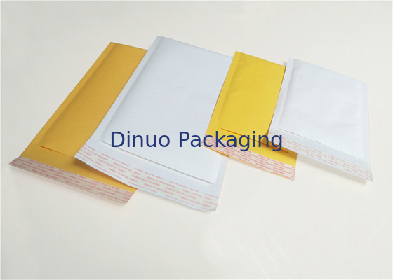 Το μέγεθος 4 φυσαλίδα Mailers ναυτιλίας της Kraft, άσπρη/κίτρινη αποστολή τυλίγει 9,5 " X14»