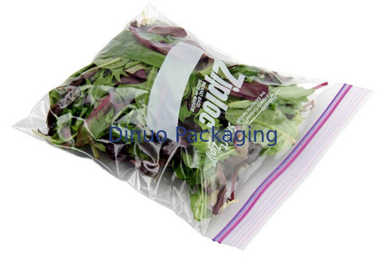 Resealable πλαστικές τσάντες για τη συσκευασία τροφίμων, ZipLock τυπωμένες συνήθεια πλαστικές τσάντες
