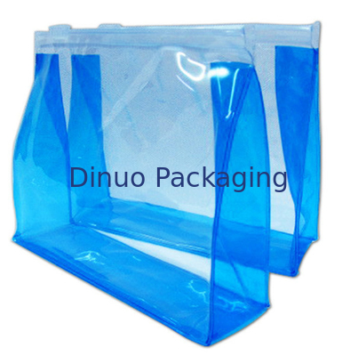 Καλλυντική τσάντα PVC συνήθειας σαφής/Toiletry τσάντα ταξιδιού PVC με το φερμουάρ
