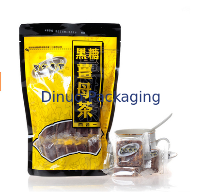 Η Resealable συνήθεια κλειδαριών τύπωσε τις σακούλες στάσεων επάνω, πλαστικές τσάντες συσκευασίας τροφίμων