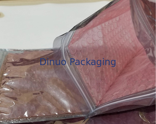 τσάντα φυσαλίδων PVC πάχους 0.060.1mm/επαναχρησιμοποιήσιμη τσάντα φερμουάρ Mailer πλαστική