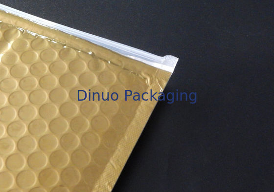 Αστεριών συσκευάζοντας φερμουάρ φωτογραφικών διαφανειών πλαστική τσάντα φερμουάρ τσαντών φυσαλίδων μεταλλινών χρυσή για τα δώρα