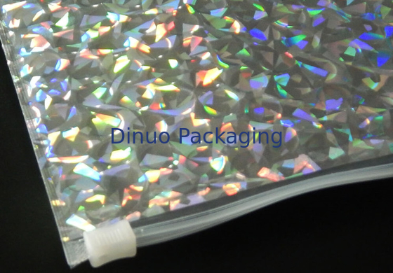 φάκελος Mailers φυσαλίδων 220x160mm λαμπρός ολογραφικός με την καλλυντική τσάντα Jiffy φυσαλίδων φερμουάρ