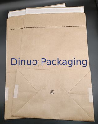 Προσαρμοσμένο μέγεθος Αυτοκόλλητο καφέ χαρτί Kraft σακούλες τετραγωνικού πυθμένα Περιβαλλοντικά φιλική συσκευασία ανακυκλώσιμη για δώρα έγγραφα χειροτεχνία
